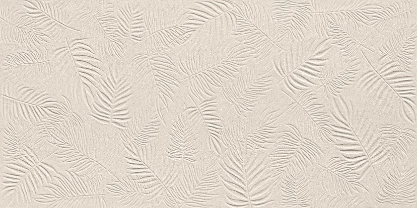 3D Leaf Ivory 40x80
